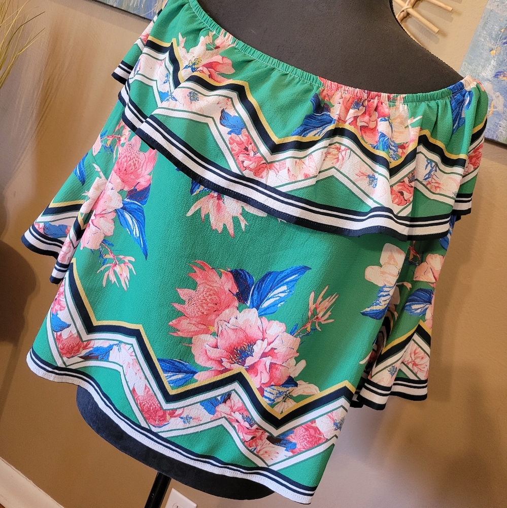 Jealous Tomato Off The Shoulder Top